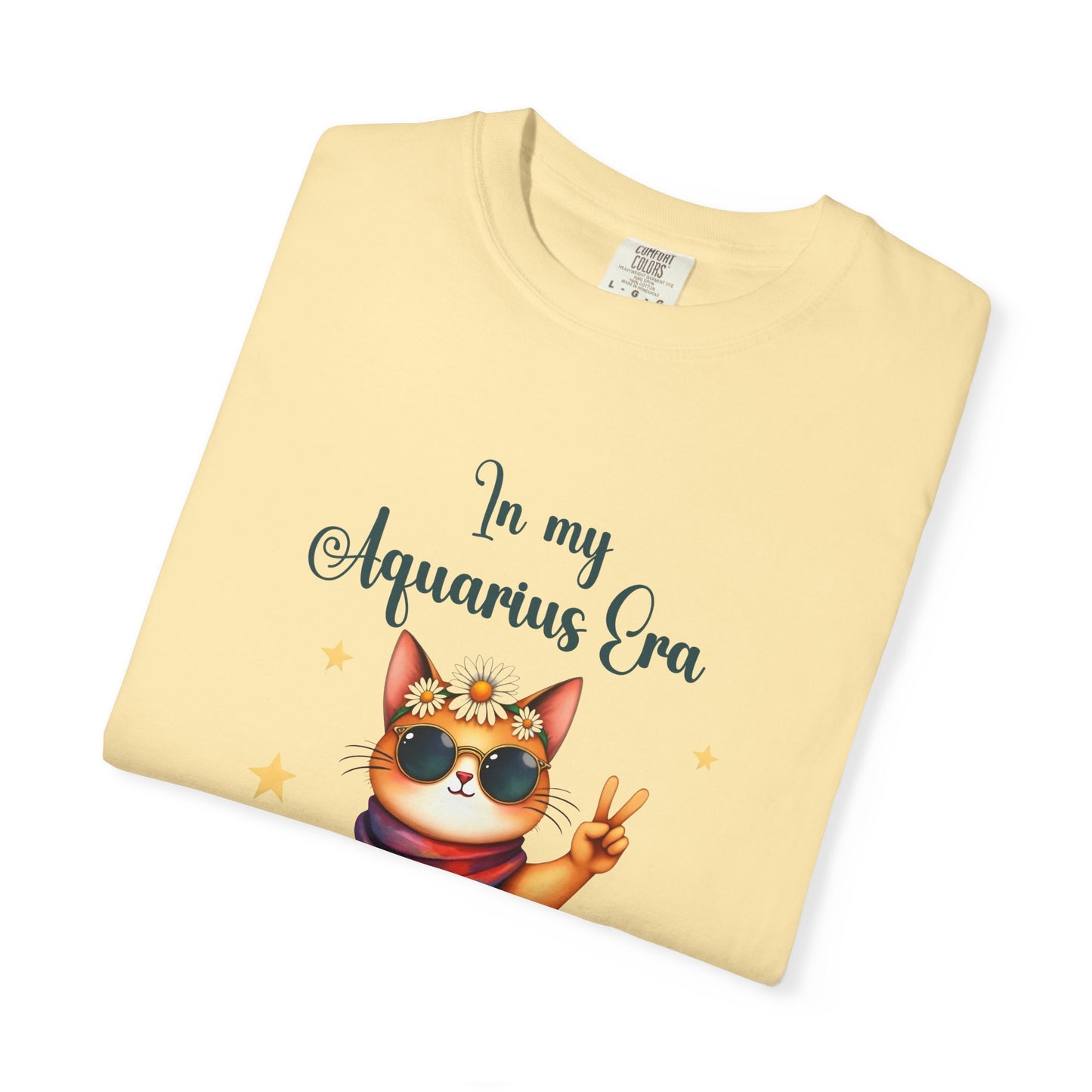 In My Aquarius Era Tee – Funny Zodiac Cat Shirt