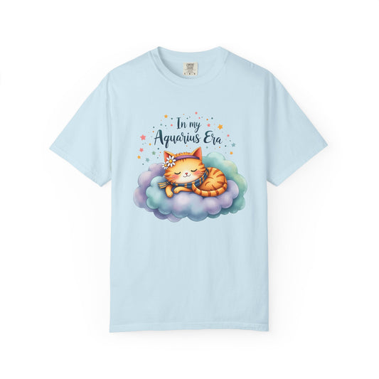 In My Aquarius Era – Dreamy Cloud Cat Tee