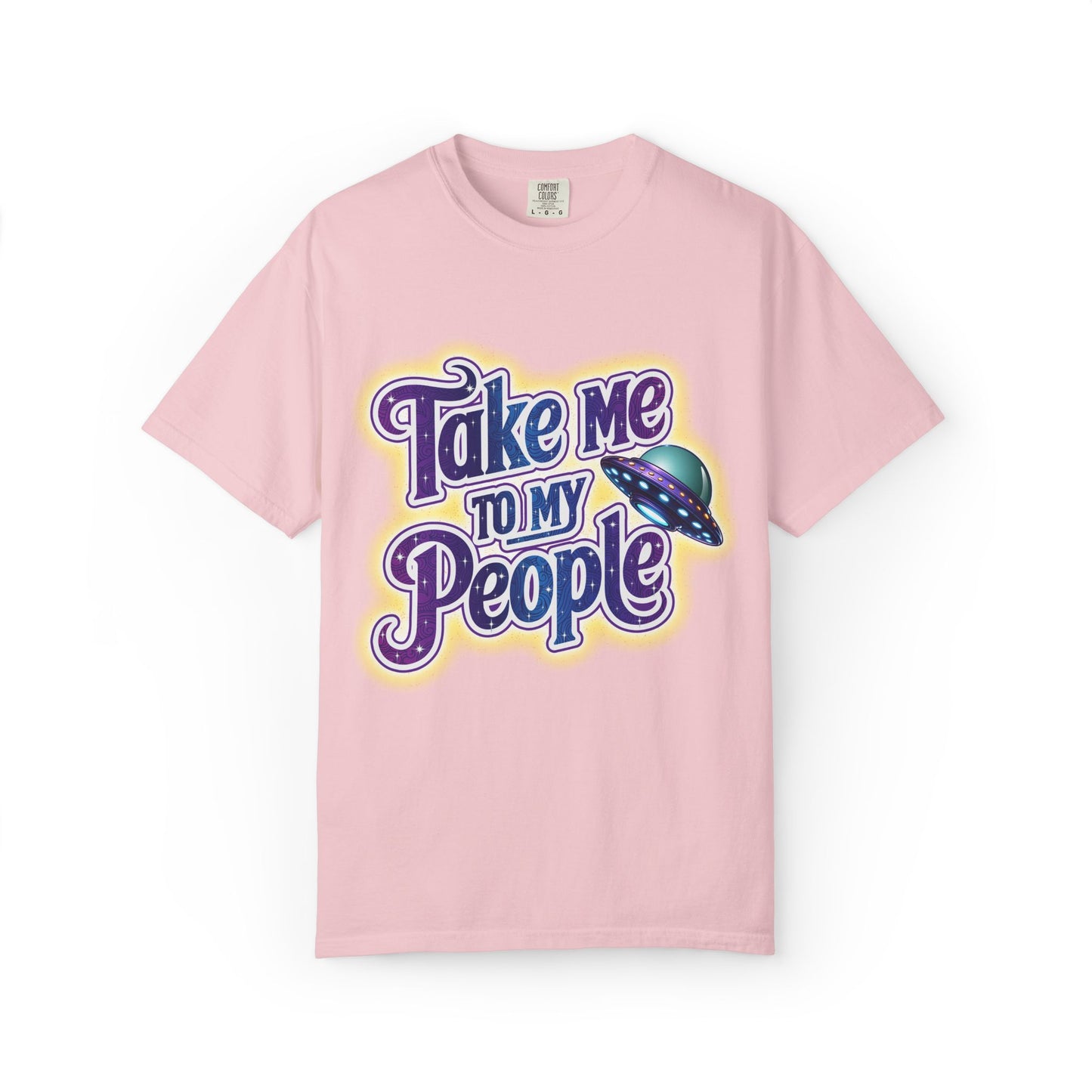 Take Me To My People Tee – Funny Retro UFO Shirt