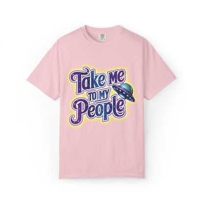 Take Me To My People Tee – Funny Retro UFO Shirt