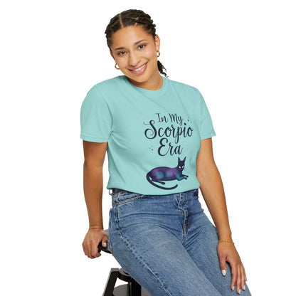 In My Scorpio Era – Mystical Black Cat Tee for the Zodiac Baddie
