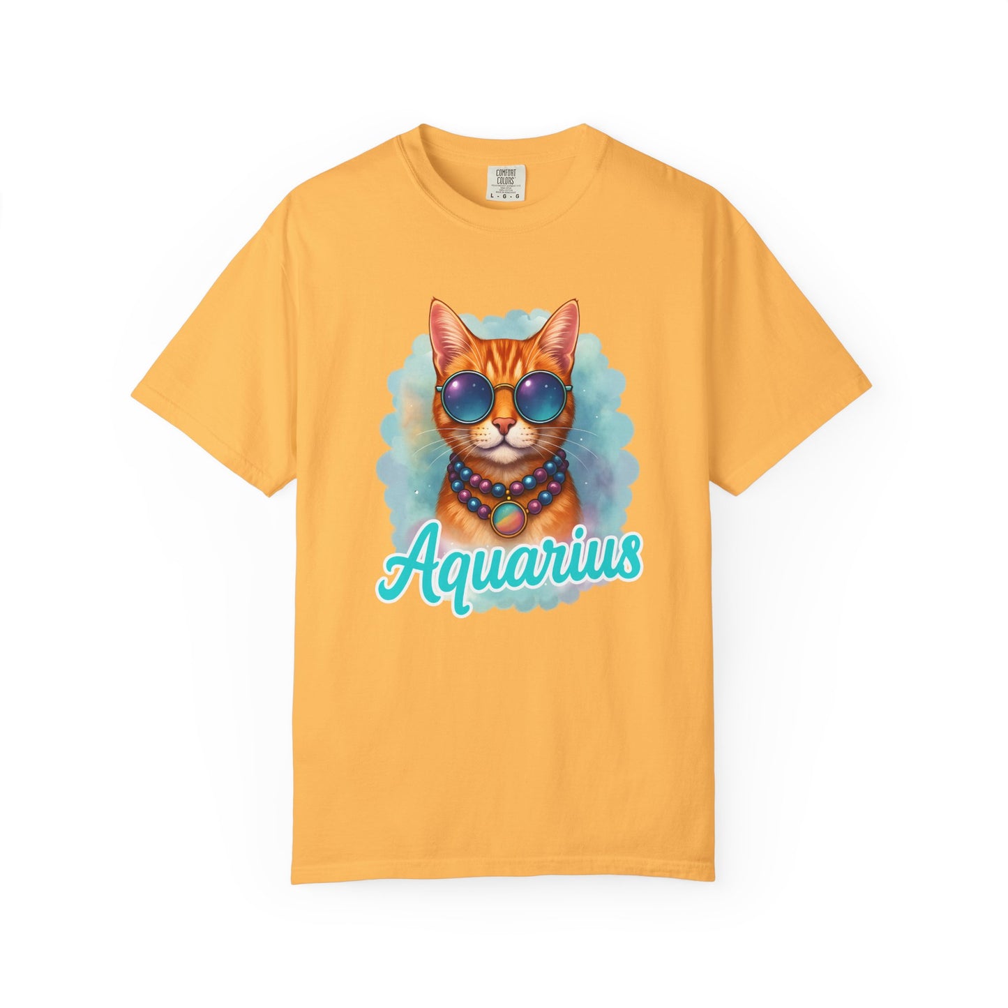 Aquarius – Colorful Cool Cat Zodiac Shirt