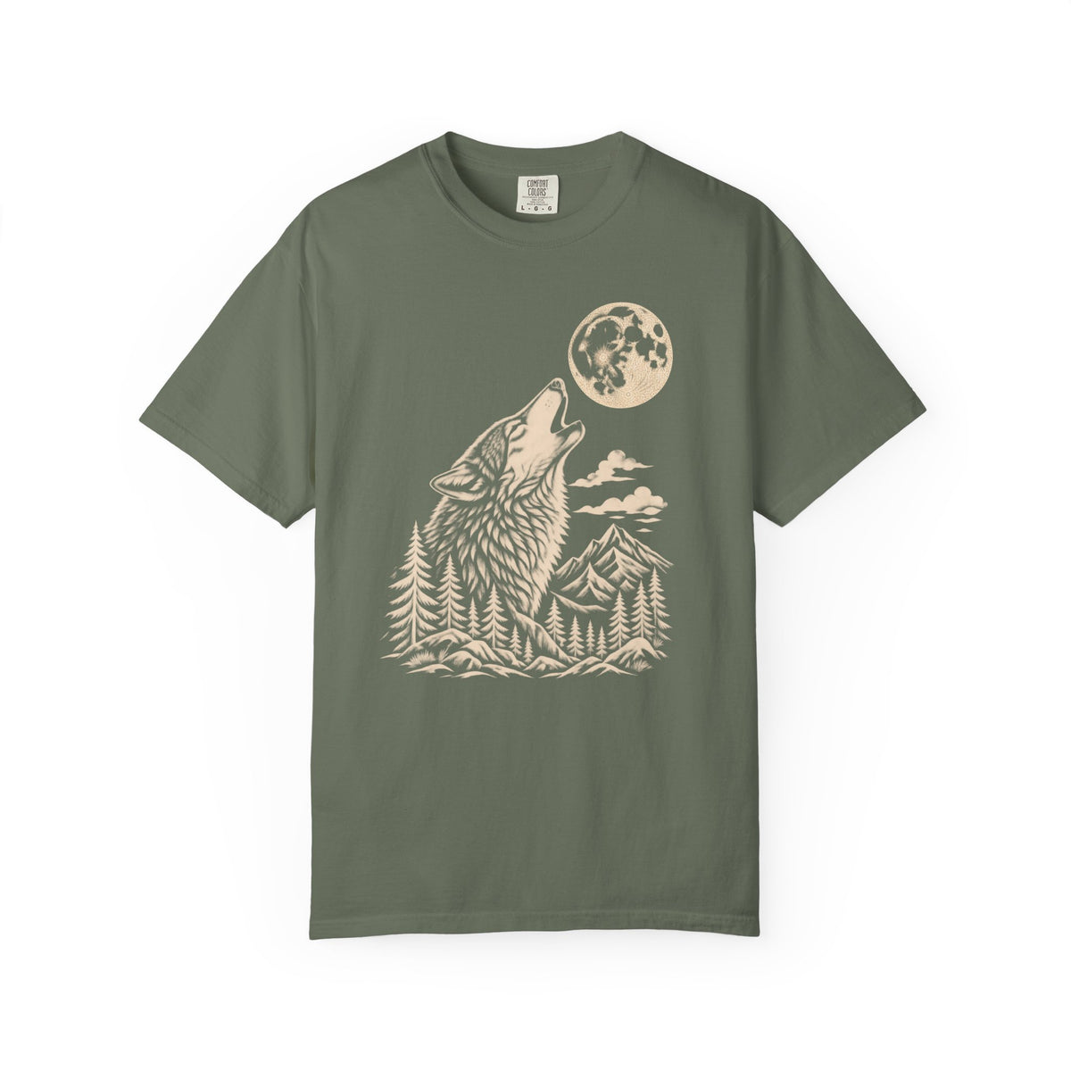 Wolf Howl T-Shirt — Moonlit Wilderness Witchy Graphic Tee
