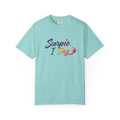 Scorpio I Slay Multicolor Tee – Wicked and Vibrant Zodiac Shirt