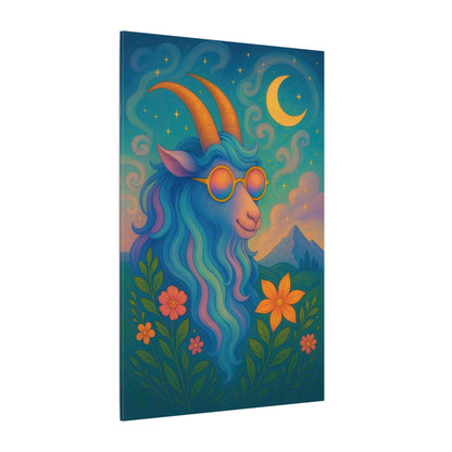 Capricorn Dreams – Radiant Retro Goat Wall Art