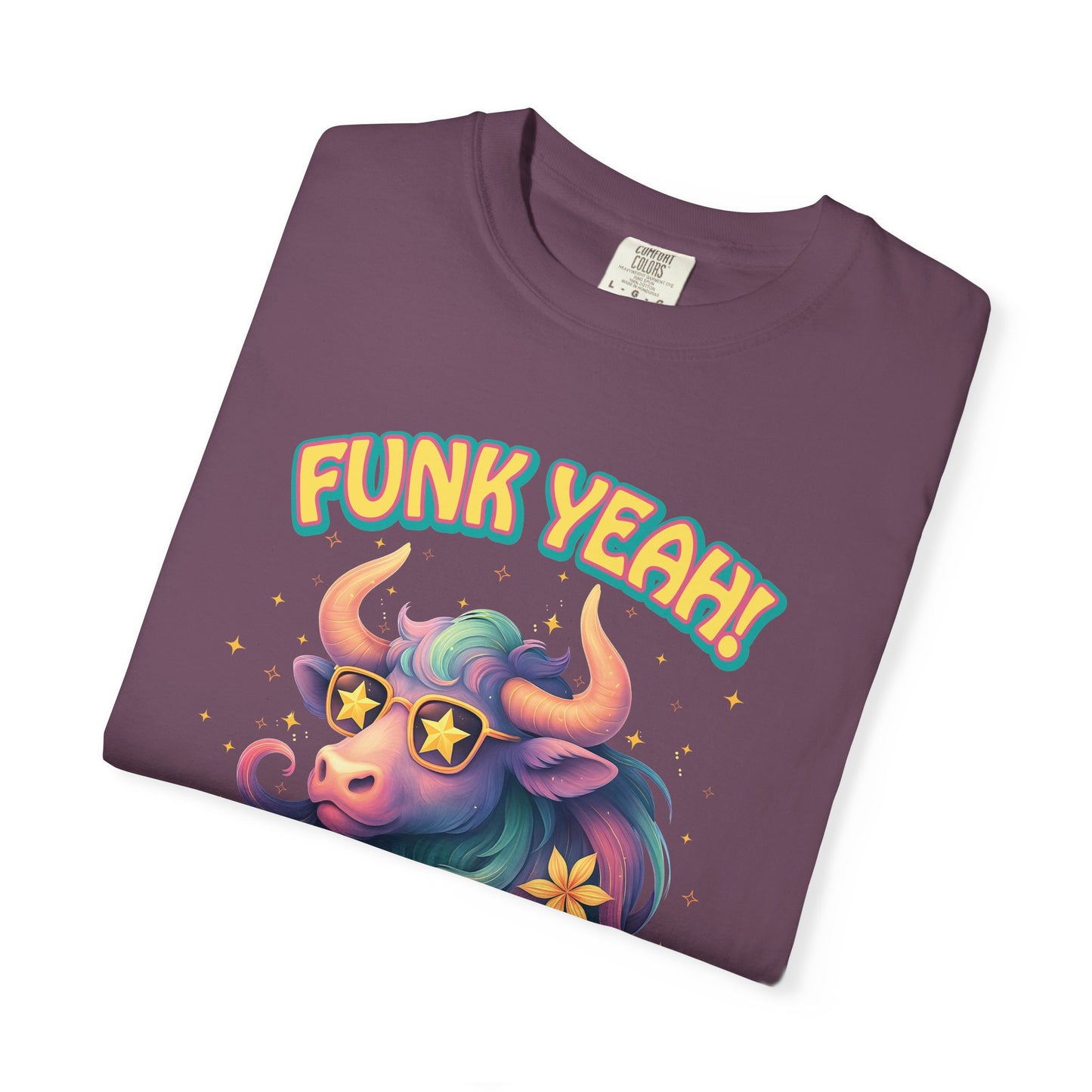 Funk Yeah I’m a Taurus T-Shirt | Cool Retro Taurus Graphic Tee | Comfort Colors 1717 | Astrology Shirt for Earth Signs