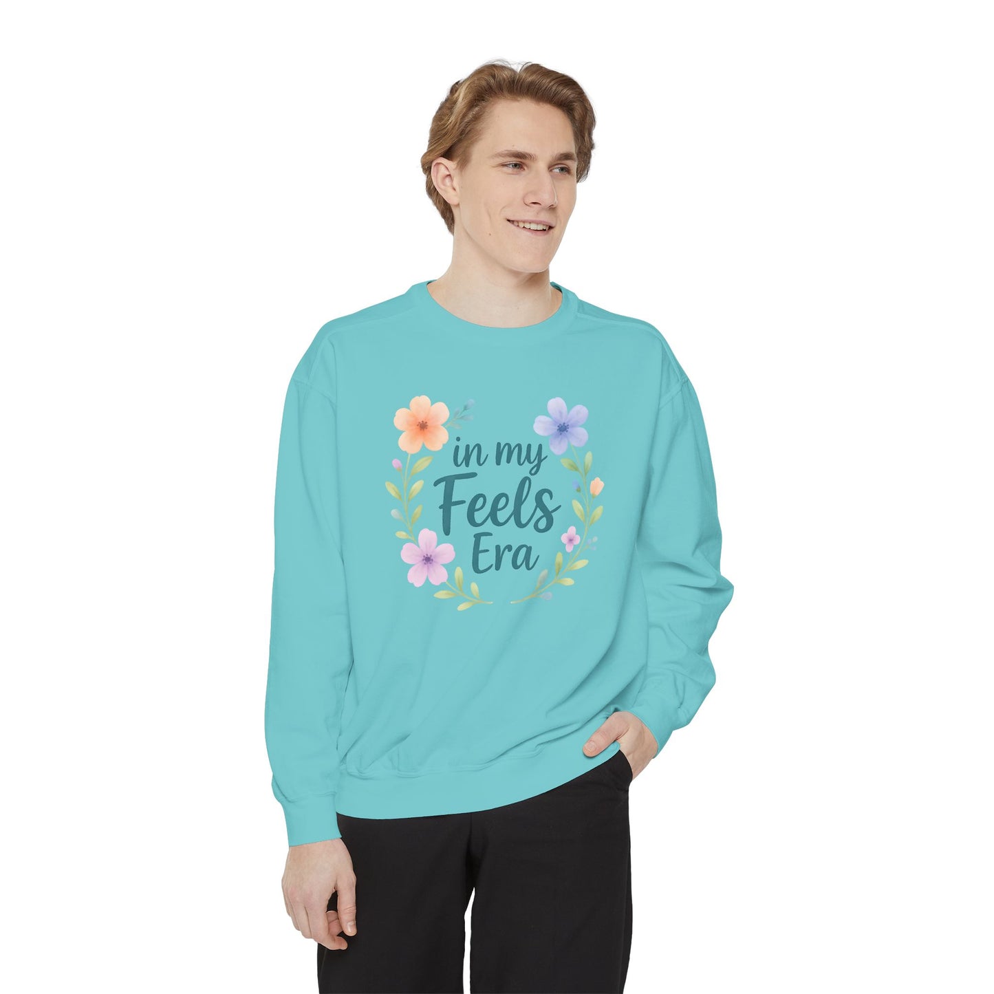 In My Feels Era Unisex Crewneck – Self-Love Empowering Comfort Colors Midweight Sweatshirt