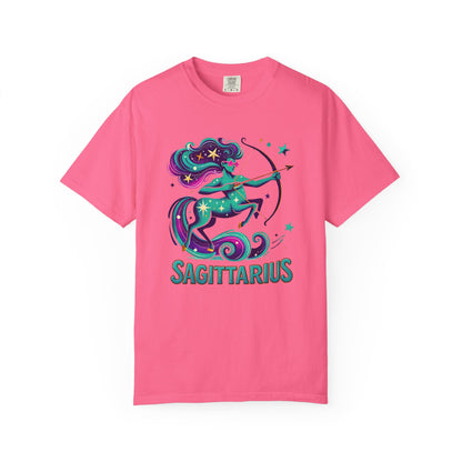 Sagittarius Retro Groovy Centaur -Colorful Zodiac Tee