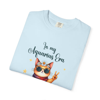 In My Aquarius Era Tee – Funny Zodiac Cat Shirt