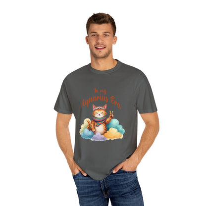 In My Aquarius Era Tee – Colorful Funny Zodiac Cat Shirt