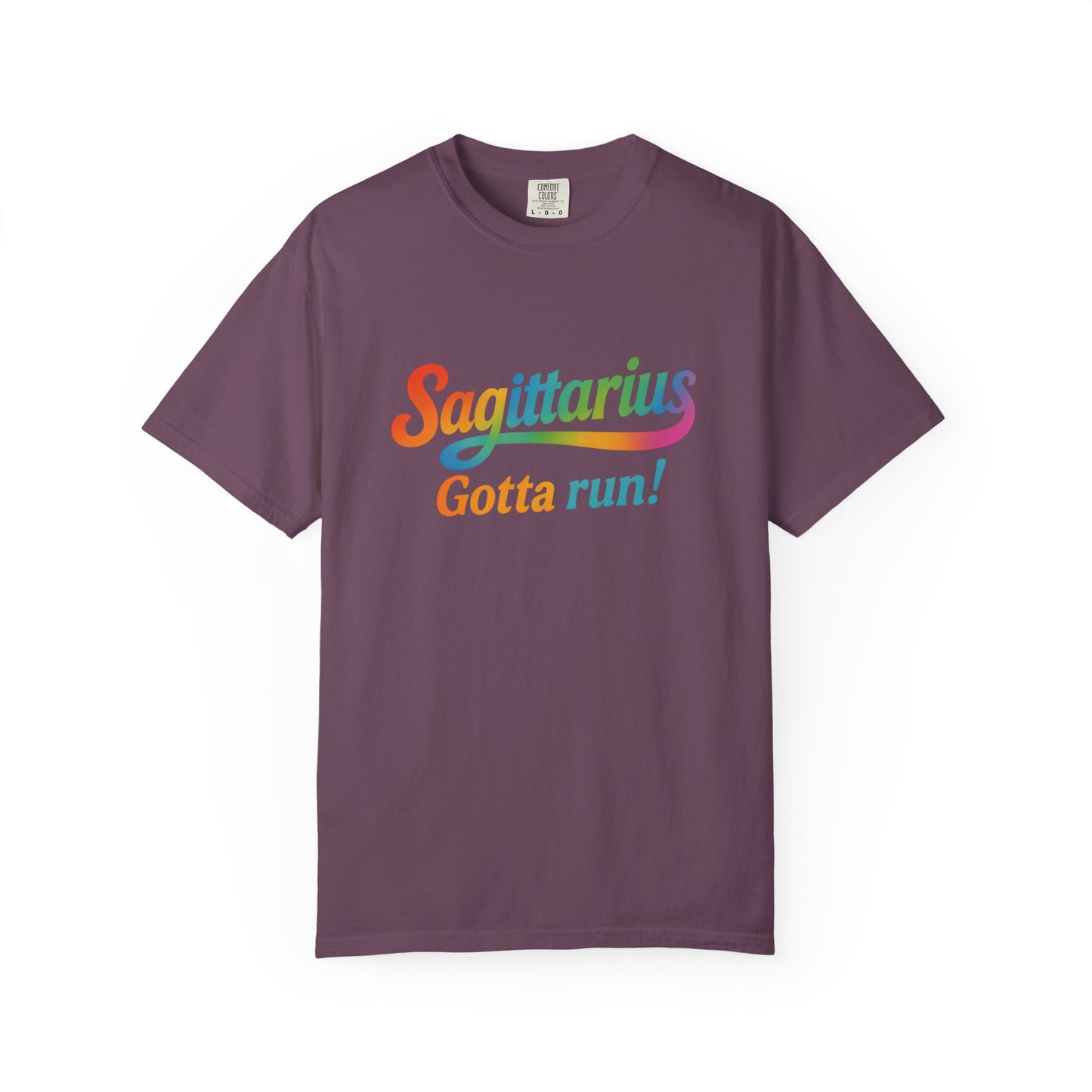 Sagittarius Gotta Run – Colorful Tee Zodiac Shirt
