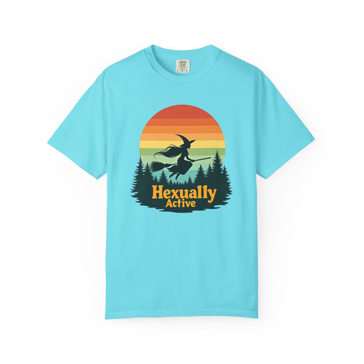 Hexually Active Tee – Sassy Witch Retro Comfort Colors 1717 Shirt