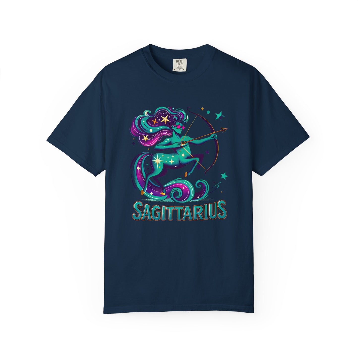 Sagittarius Retro Groovy Centaur -Colorful Zodiac Tee