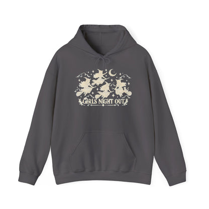 Girls Night Out Halloween Hoodie, Funny Witch Graphic Sweatshirt, Funny Halloween Pullover, Witchy Gift for Women, Spooky Season Outfit