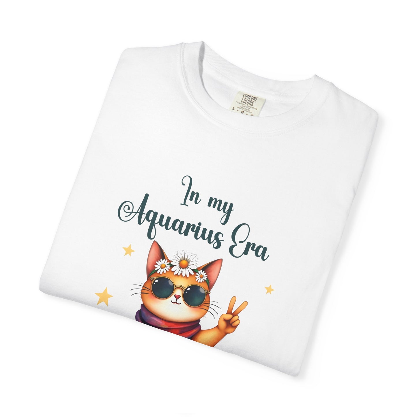 In My Aquarius Era Tee – Funny Zodiac Cat Shirt