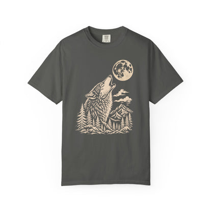 Wolf Howl T-Shirt — Moonlit Wilderness Witchy Graphic Tee