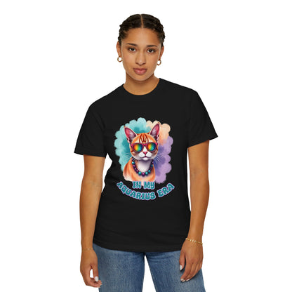 In My Aquarius Era – Rainbow Cat Vibes Tee