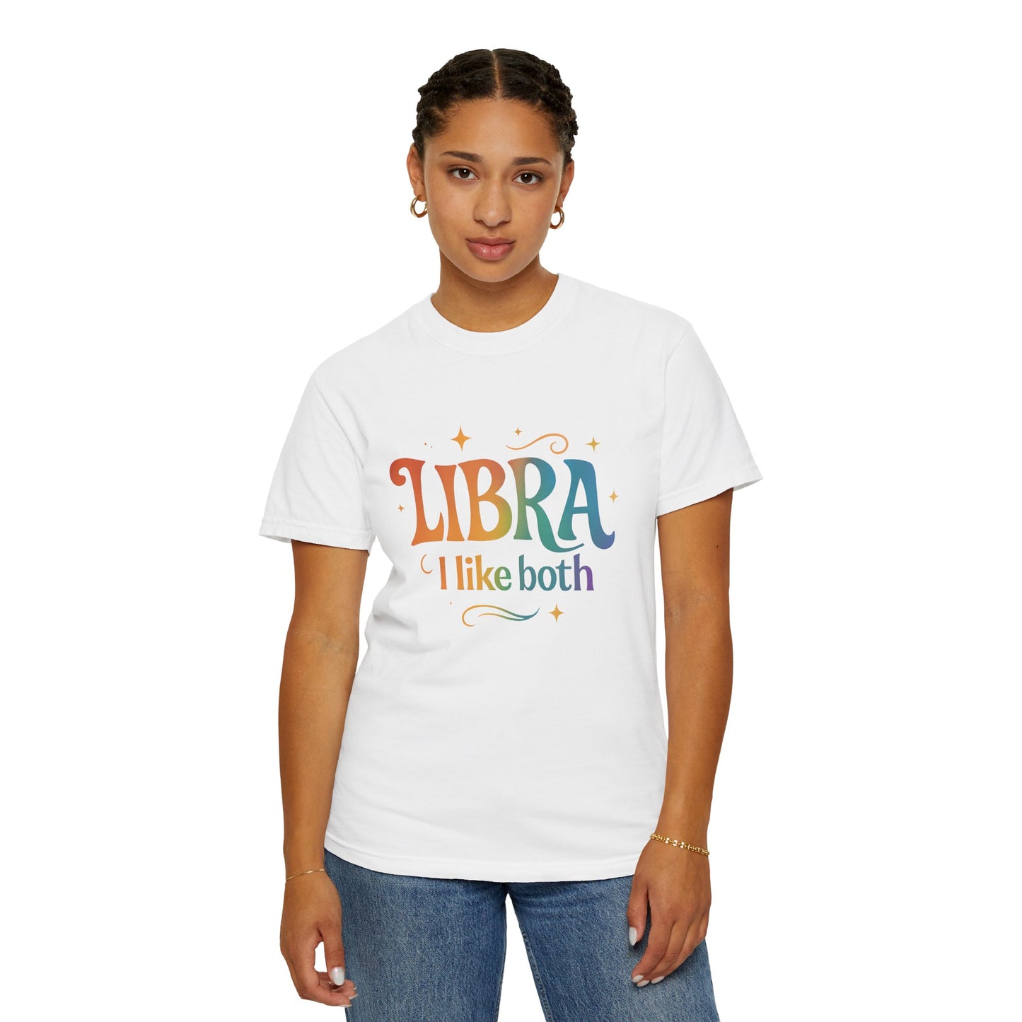 Libra I Like Both Tee – Rainbow Zodiac Shirt