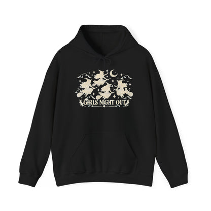 Girls Night Out Halloween Hoodie, Funny Witch Graphic Sweatshirt, Funny Halloween Pullover, Witchy Gift for Women, Spooky Season Outfit