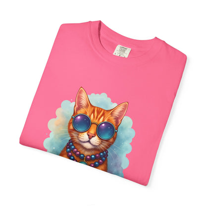 Aquarius One Cool Cat – Groovy Cosmic Kitty T-shirt