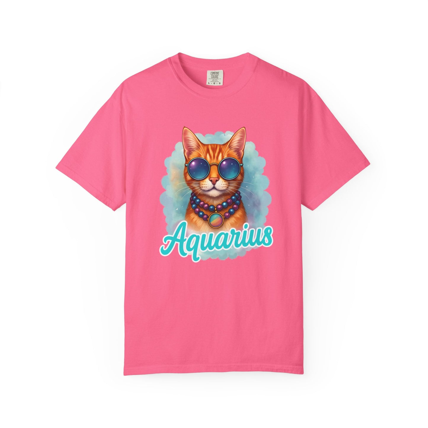 Aquarius – Colorful Cool Cat Zodiac Shirt