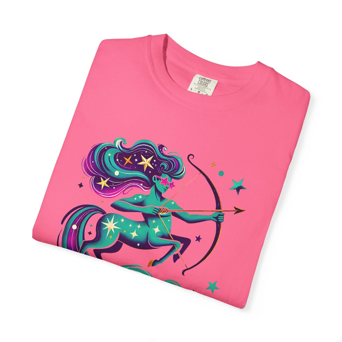 Sagittarius Retro Groovy Centaur -Colorful Zodiac Tee