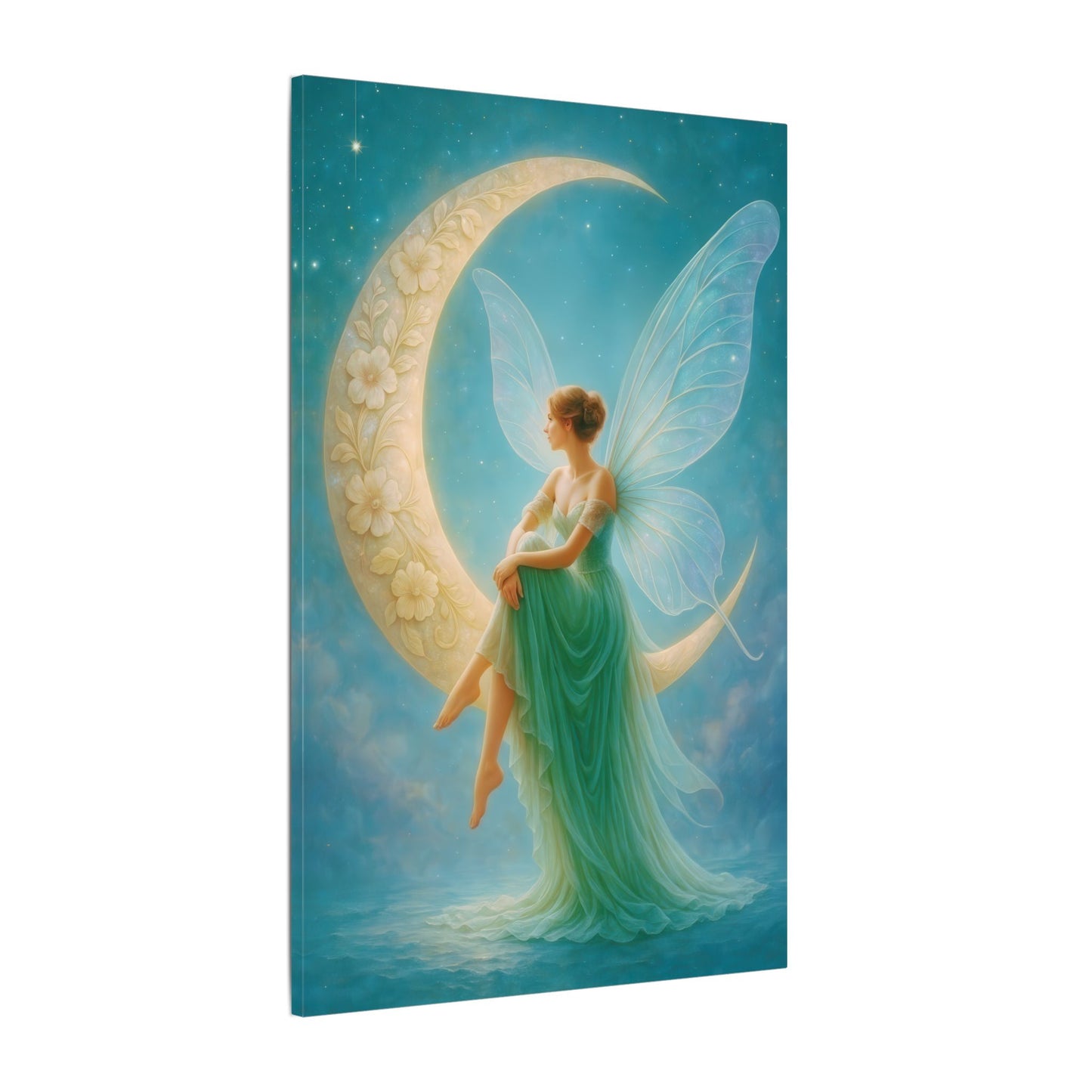 Moonlit Reverie – Art Nouveau Inspired Fairy Wall Art