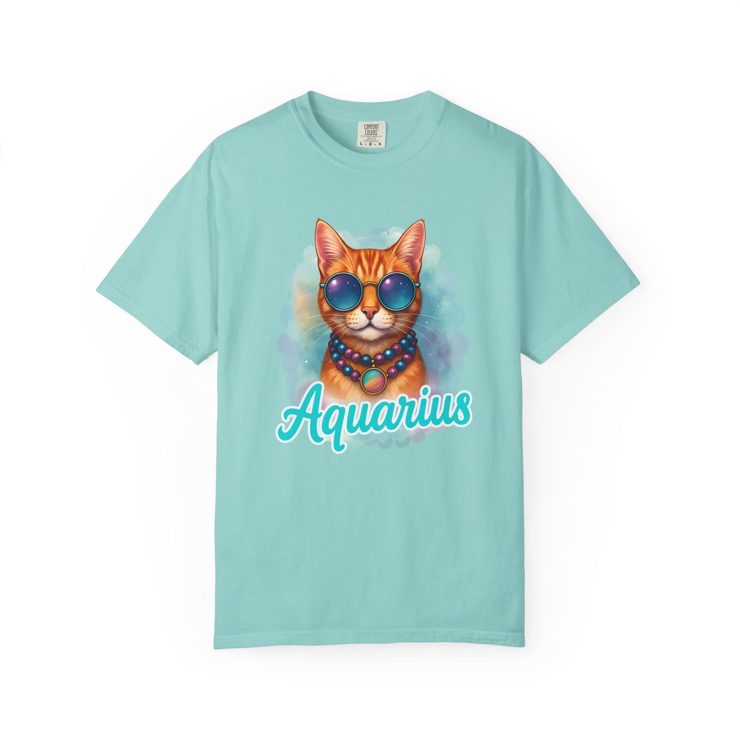 Aquarius – Colorful Cool Cat Zodiac Shirt