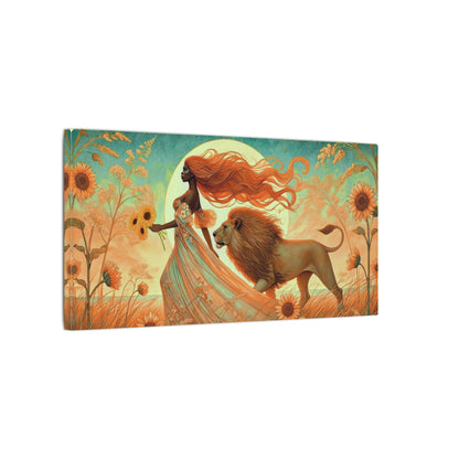 Leo Radiance – Regal Majesty Zodiac Canvas Wall Art