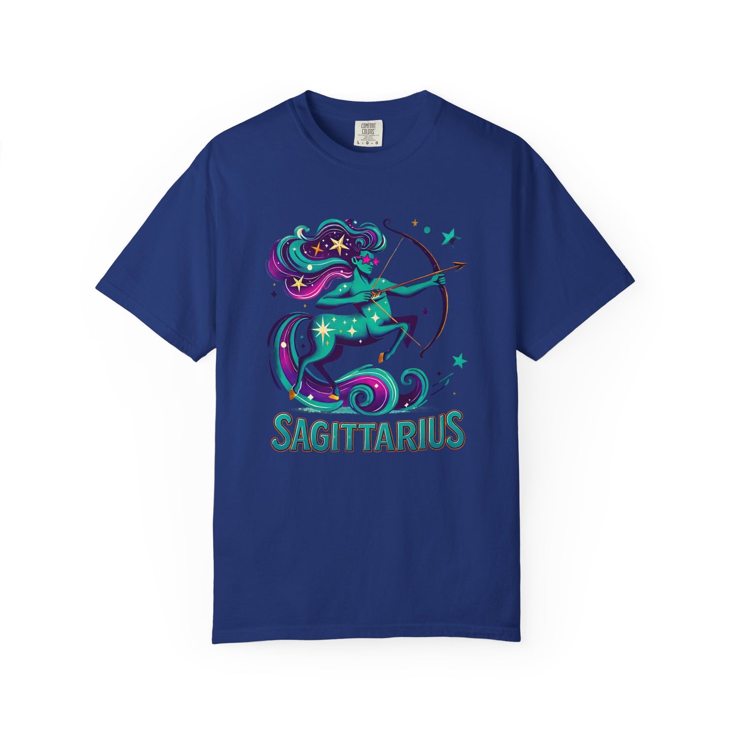Sagittarius Retro Groovy Centaur -Colorful Zodiac Tee