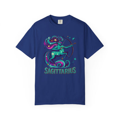 Sagittarius Retro Groovy Centaur -Colorful Zodiac Tee