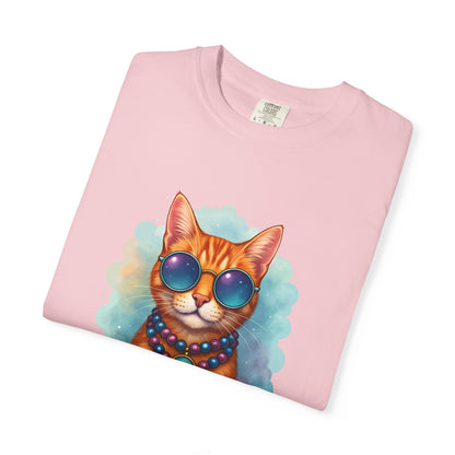 Aquarius One Cool Cat – Groovy Cosmic Kitty T-shirt