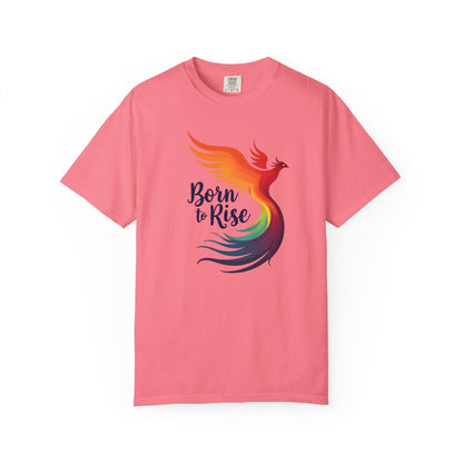 Born to Rise - Colorful Phoenix Affirmation Empowerment Tee