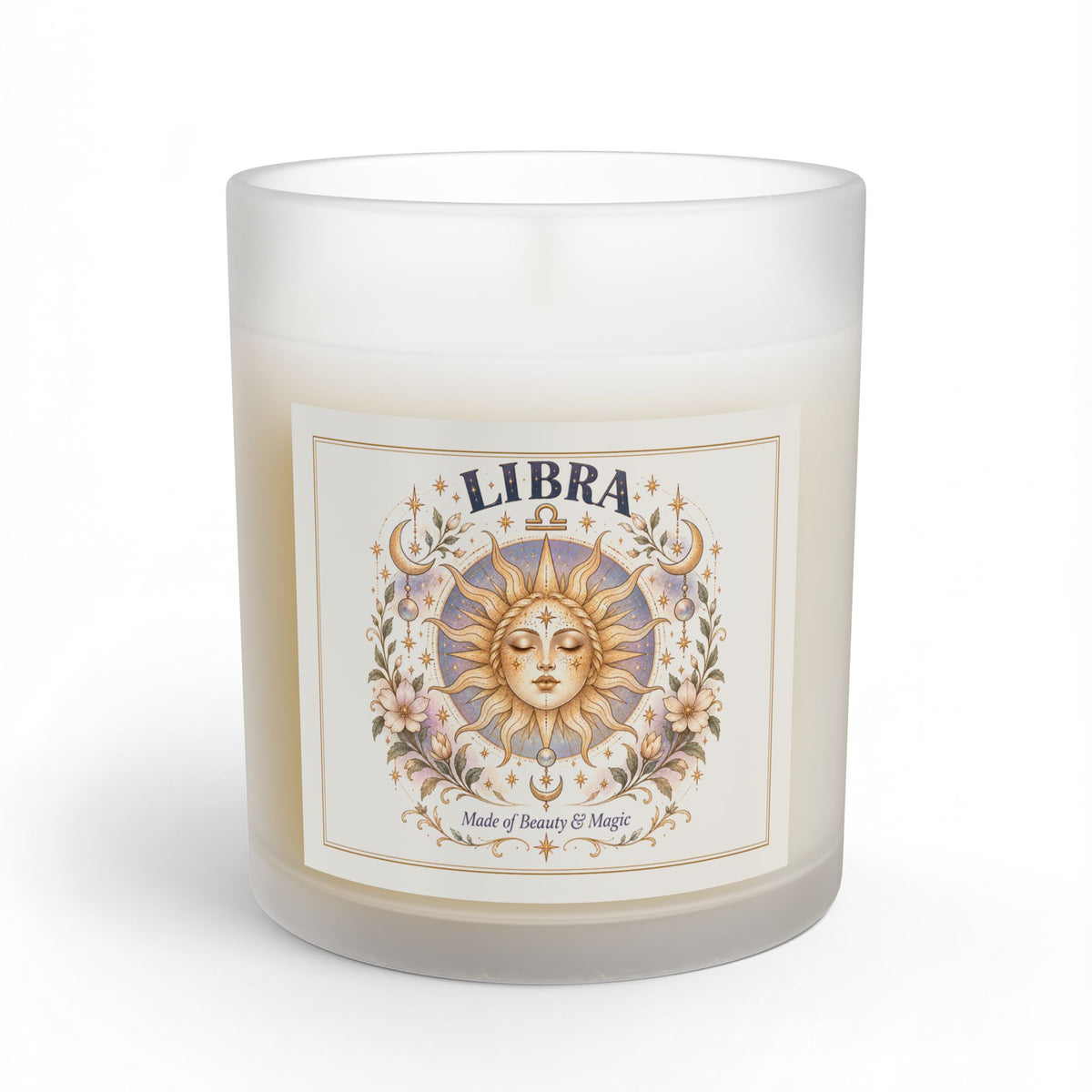 Libra Zodiac Astrology Candle 11oz | Witchy Celestial Home Decor