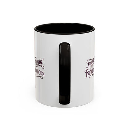 Friggin' Fabulous Frog Mug | Cute Frog Coffee Mug for Women | Funny Glam Frog Gift | Colored Mug