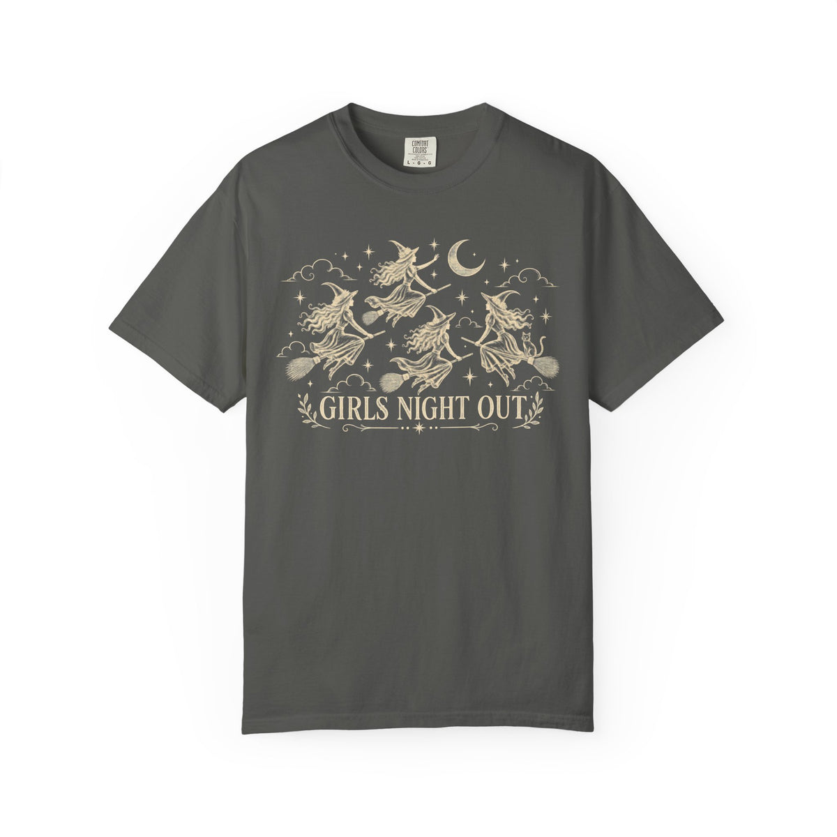 Girls Night Out Halloween Witchy Goth T-shirt | Vintage Feminist Graphic Tee