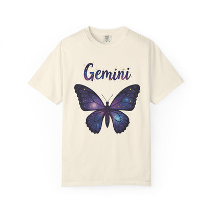 Gemini Butterfly Tee – Colorful Zodiac Shirt
