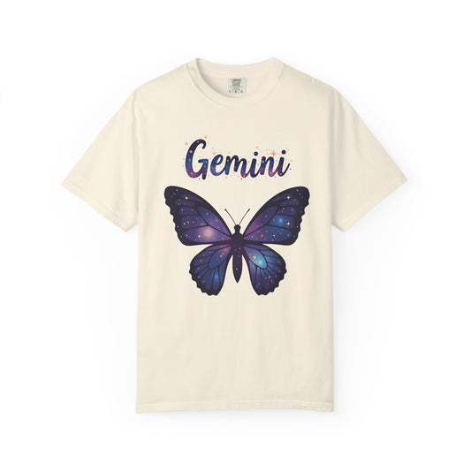 Gemini Butterfly Tee – Colorful Zodiac Shirt