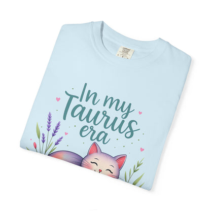 In My Taurus Era – Colorful Zodiac Cat Tee