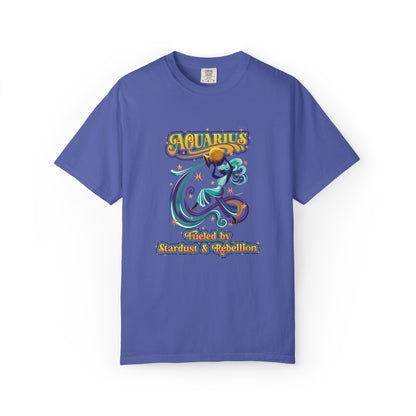Aquarius Fueled by Stardust & Rebellion – Retro Rebel Tee