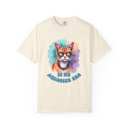 In My Aquarius Era – Rainbow Cat Vibes Tee
