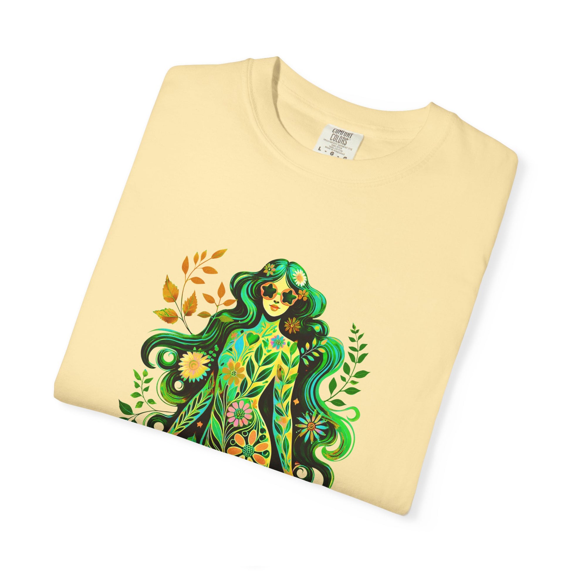 I’m Super Natural Colorful Retro Tee – Groovy Flower Power Goddess virgo t Shirt