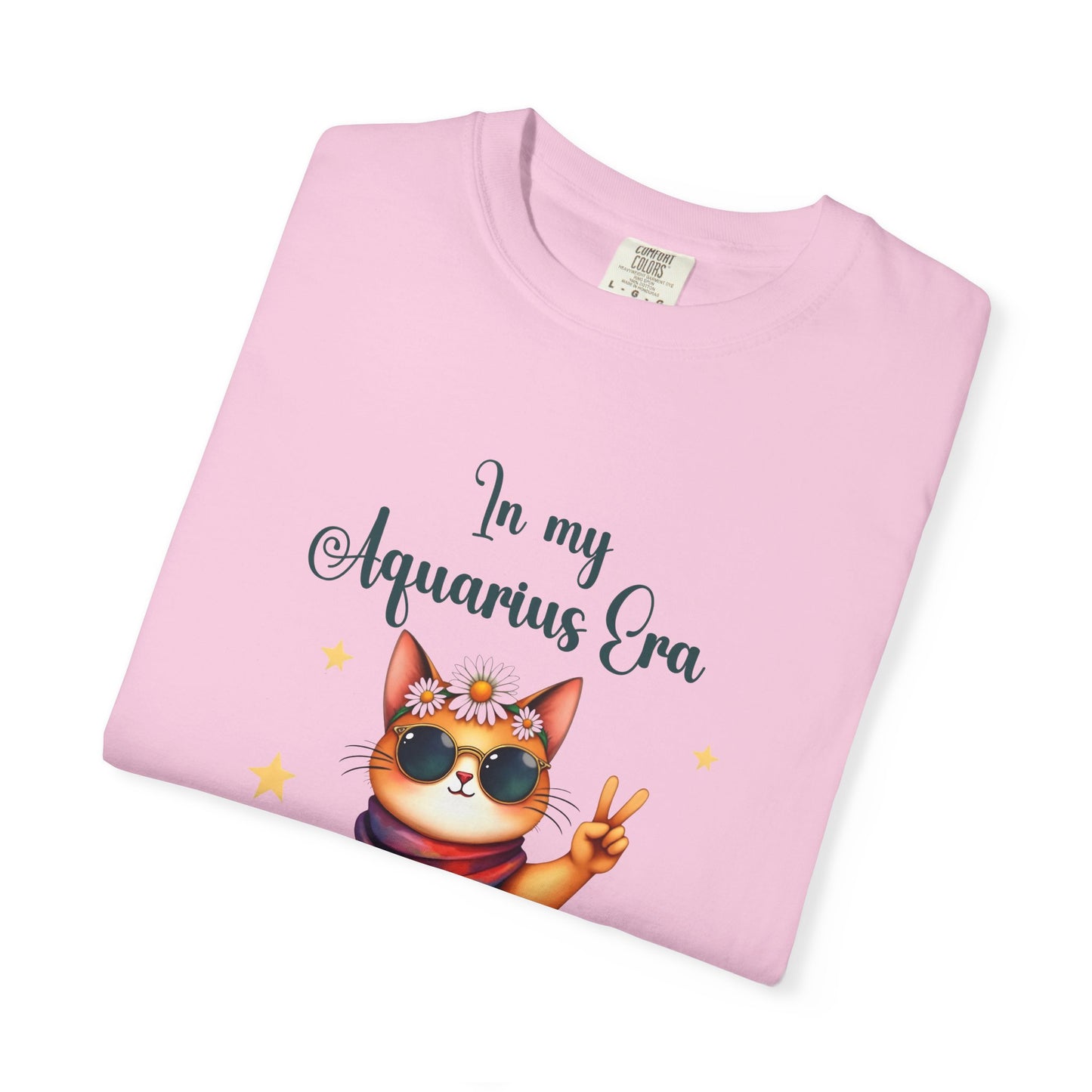 In My Aquarius Era Tee – Funny Zodiac Cat Shirt