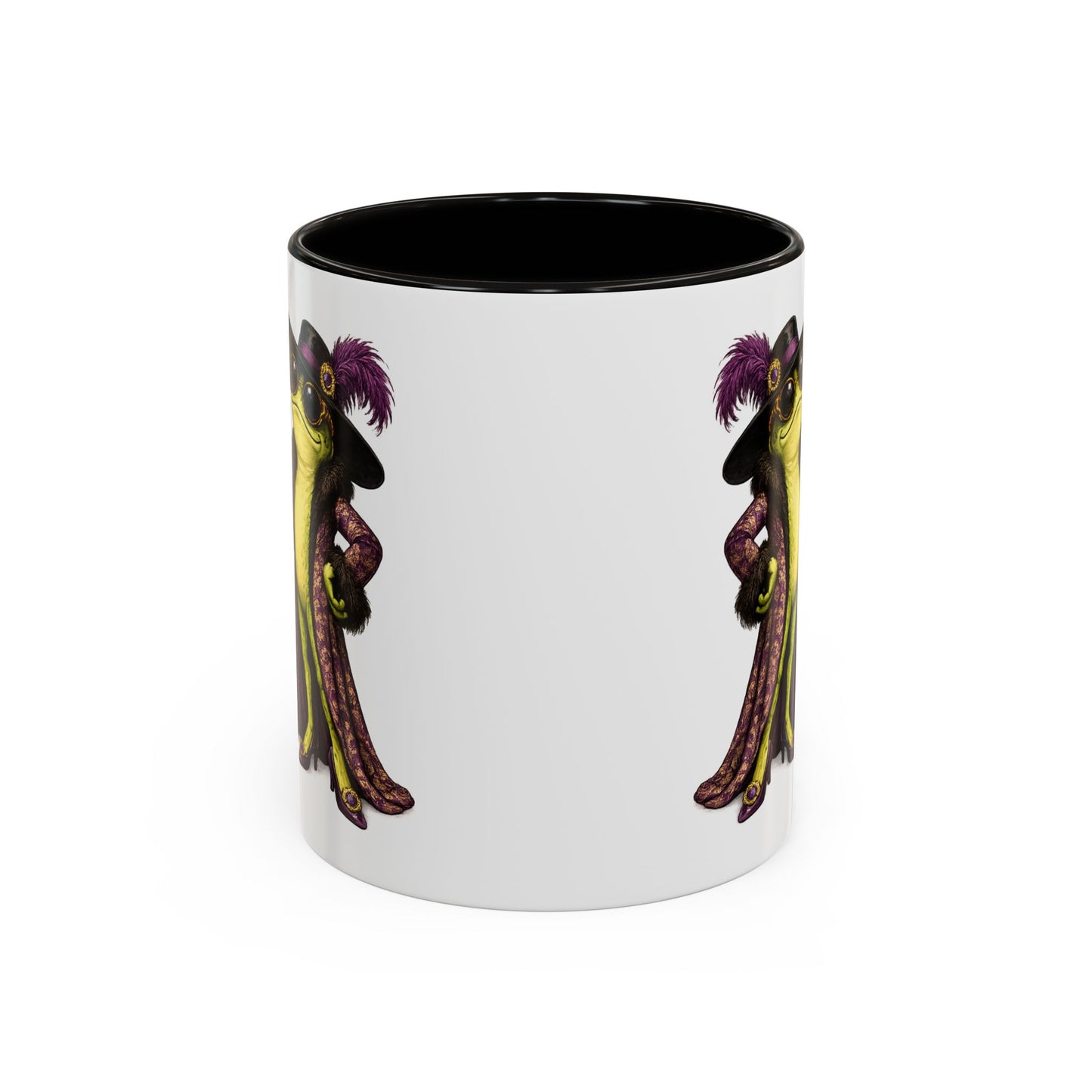 Friggin' Fabulous Frog Mug | Cute Frog Coffee Mug for Women | Funny Glam Frog Gift | Colored Mug