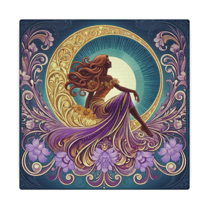 Star of the Moon | Glamorous Goddess Art Nouveau Wall Art