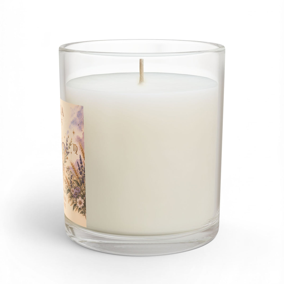 Moth Celestial Candle with Personalized Name and Birthdate