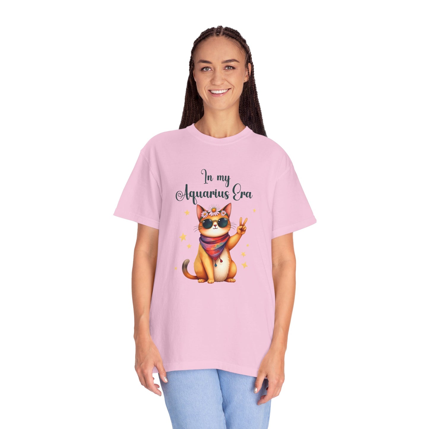 In My Aquarius Era Tee – Funny Zodiac Cat Shirt