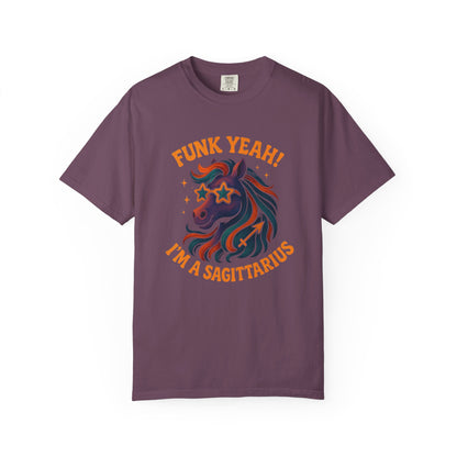 Funk Yeah! I’m a Sagittarius – Retro Colorful Tee Zodiac Shirt