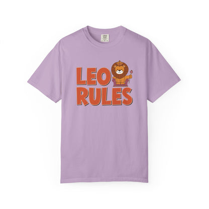 Leo Rules Tee – Funny Zodiac Shirt