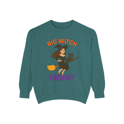 Big Witch Energy Sweatshirt – Funny Witch Cat Broom Pullover